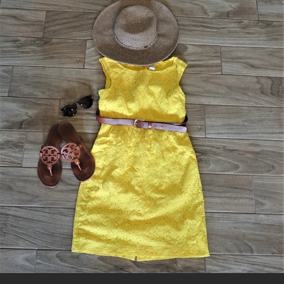 J. Crew Dresses & Skirts - J Crew size 4 Lucille yellow pretty classic dress
